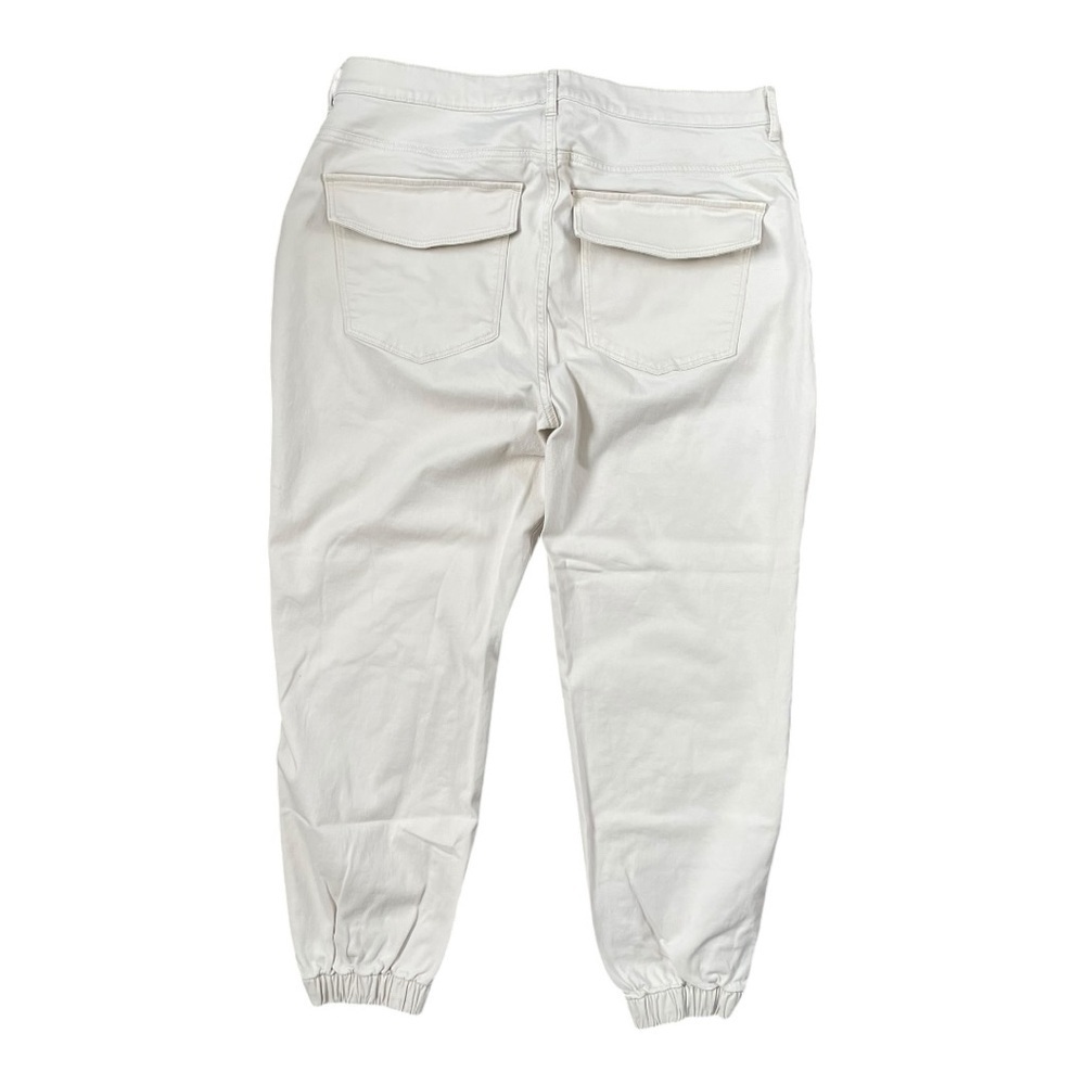 Express Cropped Stretch High Rise Cargo Pants Utility Size 14 Sandy Beige Casual